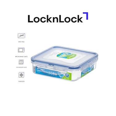 LocknLock 600ml Square  Airtight Food Storage  - BPA-Free, Microwave, Freezer, and Dishwasher Safe