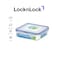 LocknLock 600ml Square  Airtight Food Storage  - BPA-Free, Microwave, Freezer, and Dishwasher Safe