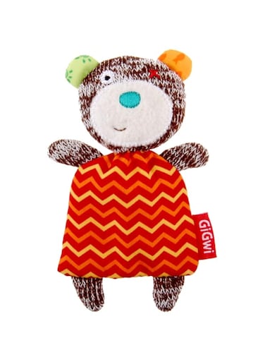 Gigwi Refillable Catnip Bear, Multi-Colour