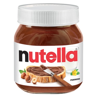 Nutella Hazelnut Chocolate Breakfast Spread, Jar, 400g