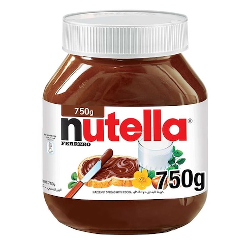 Nutella Hazelnut Chocolate Breakfast Spread Jar 750g