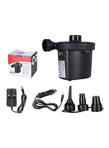 Polar Portable Electric Air Pump With Different Air Filling Nozzles Plastic Black 11.7 x 11.5 x 10cm