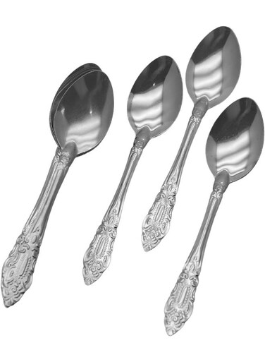 RK Stainless Steel Tea Spoon 12Pc Pack - Eco, RK0057   Tiny Beverage Stir Spoon Silver