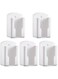 SWIUKPHE Wall Mount Remote Control Holder, 5 Pcs TV Air Conditioner Remote Control Holder, Wall Mount Storage Box Organizer, for Home Nightstand Office Desk School Supply Storage (White)