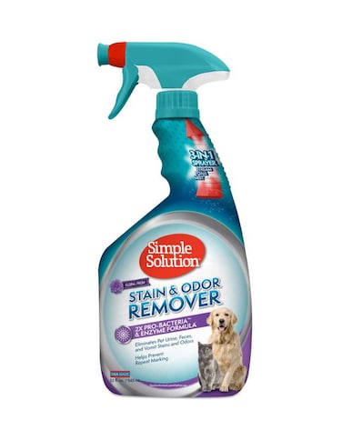 Pet Stain &amp; Odor Remover 32oz &ndash; Floral Fresh Scent   Carpet &amp; Upholstery Cleaner for Dogs &amp; Cats