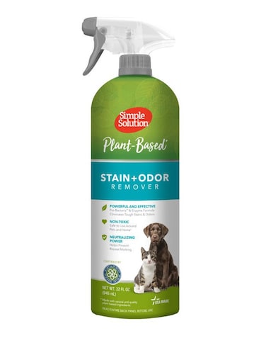 Simple Solution Plant-Based Stain &amp; Odor Remover   Natural Pet Stain &amp; Smell Eliminator for Carpet &amp; Upholstery