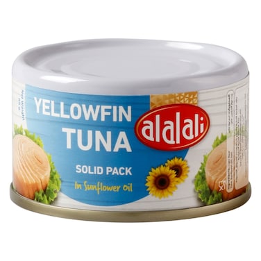 العلالي تونة الزعنفة الصفراء في زيت دوار الشمس 85 غرام