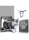 Bolivia's Cat Door Flap, Lockable Pet Screen Door, Magnetic Self-Closing Screen Door with Locking Function, Sturdy Screen Door for Dogs Cats, Weatherproof Cat Flap for Thin Door and Wall