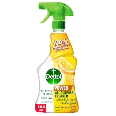 Dettol All Purpose Cleaner Spray Bottle, Lemon Scent, 500ml