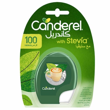 Canderel Sweetener with Stevia 100 Tablets, 8.5g