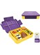 Essentials Premium Leak Proof Bento Lunch Box with 6 Compartments &acirc;&euro;&ldquo; BPA Free, Microwave Safe lunch box for Adults &amp; Kids daily use for School, Office and Travel (Purple)