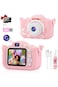 Kids 1080P Camera for Girls, 2" IPS Screen, Silicone Case, 32GB Card, Gift for Ages 3-8 (Pink)