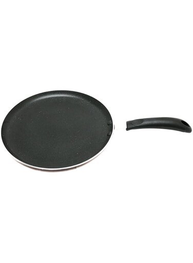 EASY COOK 26cm Non-Stick Flat Tawa with Ergonomic Handle   Ideal for Making Dosa, Roti, Porotta, Pancakes and Crepes   Durable, Even Heat Distribution, Easy to Clean