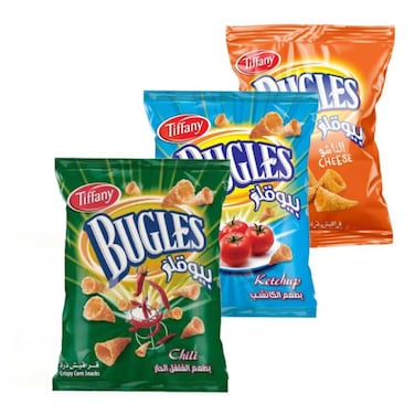 Tiffany Bugles Cheese Chips 145g Pack of 3