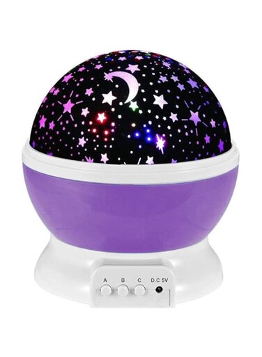 Romantic Sky Star Master Night Light Projector Children Kids Baby Sleep Lighting USB Lamp LED Projection Purple BZ_ST_LMP