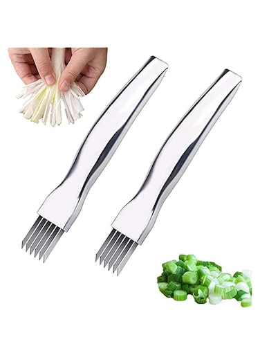 KASTWAVE 2 Pack Shred Silk The Knife Stainless Steel Vegetable Chopper Onion Garlic Cutter Food Kitchen Speedy Chopper