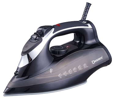 Dessini Ceramic Steam Iron, SI8008, 350ml, 2200W, Black/Silver