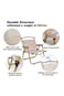 Portable Folding Camping Chair Lightweight Durable Picnic Fishing Chair beige/gold