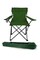 Foldable Camping Chair /Picnic Chair/Beach Chair/Out Door Chair Hand Support With Cup Holder With Carry Bag (Green)