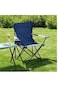 Dessini Foldable Camping Chair /Picnic Chair/Beach Chair/Out Door Chair Hand Support With Cup Holder With Carry Bag (Blue)