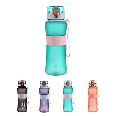 Sports 650ml Water Bottle, BPA Free, Leak Proof  For Sport ,Fitness, Gym , Picnic, 100blue