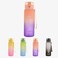 Sports 650ml Water Bottle, BPA Free,  Leak Proof  For Sport ,Fitness, Gym , Picnic, 200purple/orange