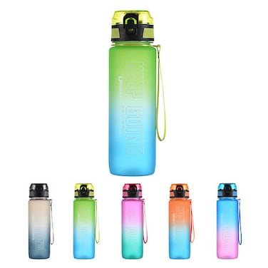 Sports 850 ml Water Bottle, BPA Free,  Leak Proof  For Sport ,Fitness, Gym , Picnic 300Blue/green