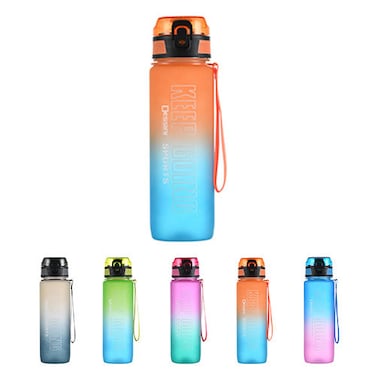 Sports 850 ml Water Bottle, BPA Free,  Leak Proof  For Sport ,Fitness, Gym , Picnic 300Blue/Orange