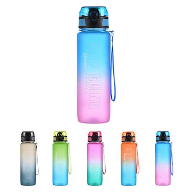 Sports 850 ml Water Bottle, BPA Free,  Leak Proof  For Sport ,Fitness, Gym , Picnic 300Pink/Blue