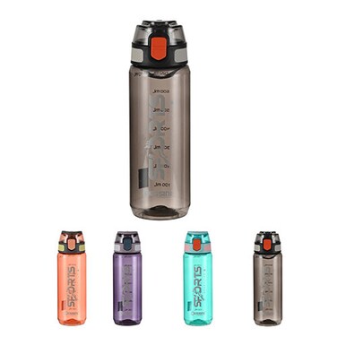 Sports 800 ml Water Bottle, BPA Free, Leak Proof  For Sport ,Fitness, Gym , Picnic  500Black