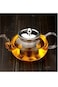 Dessini 1000ml Glass Heat Resistant Teapot , Borosilicate Tea Kettle with Removable Infuser Strainer KD520