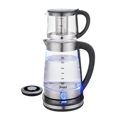 Dessini Electric Turkish Tea maker with 2L glass water kettle 1L tea pot
