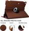 Muzz Tab S9 case 360&deg; Rotating Case for Samsung Galaxy Tab S9, Multi-Angle Swiveling Slim Cover, Auto Wake/Sleep, PU Leather Hard Back, Shockproof (Brown)