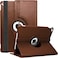 Muzz Tab S9 case 360&deg; Rotating Case for Samsung Galaxy Tab S9, Multi-Angle Swiveling Slim Cover, Auto Wake/Sleep, PU Leather Hard Back, Shockproof (Brown)
