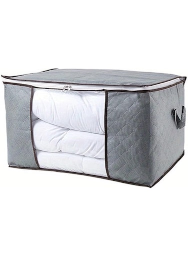 90L Large Capacity Foldable Storage Container - Reinforced Handle &amp; Sturdy Zipper - Perfect For Comforters, Blankets, Clothes &amp; More!