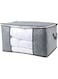 90L Large Capacity Foldable Storage Container - Reinforced Handle &amp; Sturdy Zipper - Perfect For Comforters, Blankets, Clothes &amp; More!