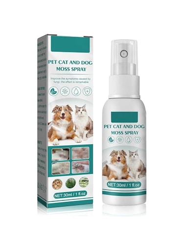 Makbeaty Pet skin medicine spray for cats and dogs to remove mites, itching, redness, swelling and itching（30ml）