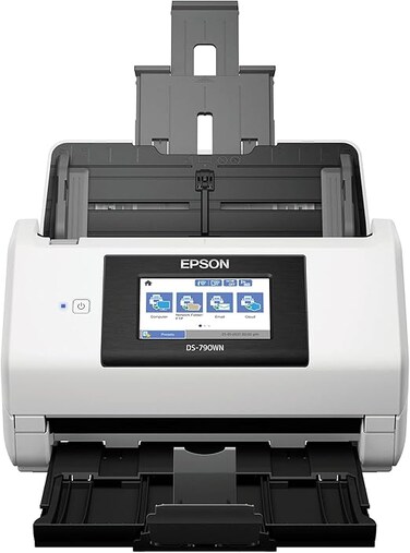 Epson DS-790WN Wireless Network Color Document Scanner for PC and Mac, with Duplex Scanning, PC-Free Scanning, 100-page Auto Document Feeder (ADF) and 4.3" Color LCD Touchscreen