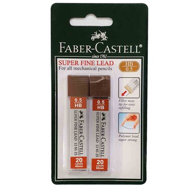 Faber-Castell Super Fine Leads, HB, 0.5mm