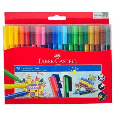 فابر - كاستل أقلام تلوين موصلة 20 قطعة - متعددة الألوان