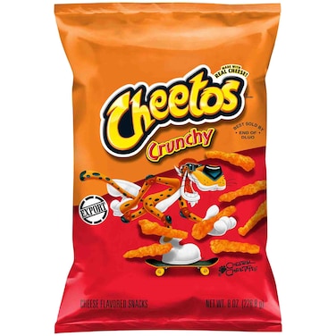 Cheetos Crunchy Cheese Flavored Corn Snacks, 226.8g