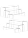 BPA&reg; 2 set of Large Acrylic Risers Desktop Display Stand for Organize and Decoration,