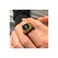 Digital Smart Ring with LED Display, White and Gold Design, Premium Finish