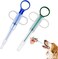VELEGO 2 Pack Pet Feeding Dispenser Dog Pill Dispenser Pet Piller Gun Dog Pill Shooter with Soft Tip Medical Feeding Tool Kit for Cats Dogs Small Animals - Green&amp;Blue
