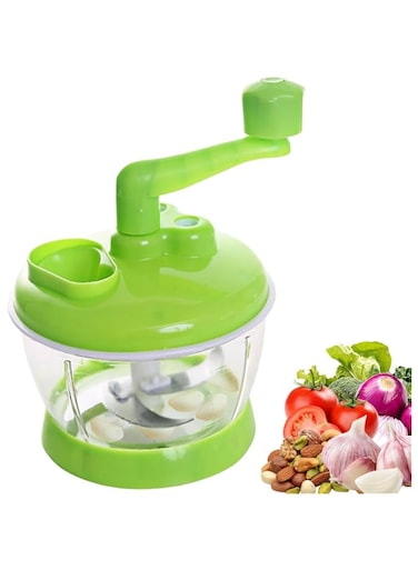 Manual Food Processor, Hand Crank Vegetable Processor Portable Onion Dicer Garlic Cutter Kitchen Meat Grinder Vegetable Chopper for Veggies, Ginger, Fruits, Nuts, Herbs
