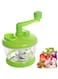 Manual Food Processor, Hand Crank Vegetable Processor Portable Onion Dicer Garlic Cutter Kitchen Meat Grinder Vegetable Chopper for Veggies, Ginger, Fruits, Nuts, Herbs