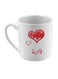 Name Printed Ceramic Mug For Coffee And Tea White/Red 10x5cm