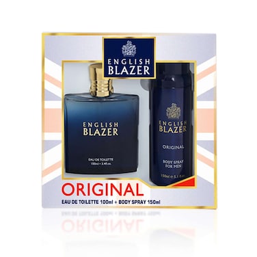 English Blazer Original Eau De Toilette 100ml With Body Spray Clear 150ml