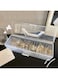 KASTWAVE Small Portable Jewelry Box For Women Travel Jewelry Organizer, Transparent Portable Jewelry Storage Box for Necklace Earring Rings Jewelry Holder Case