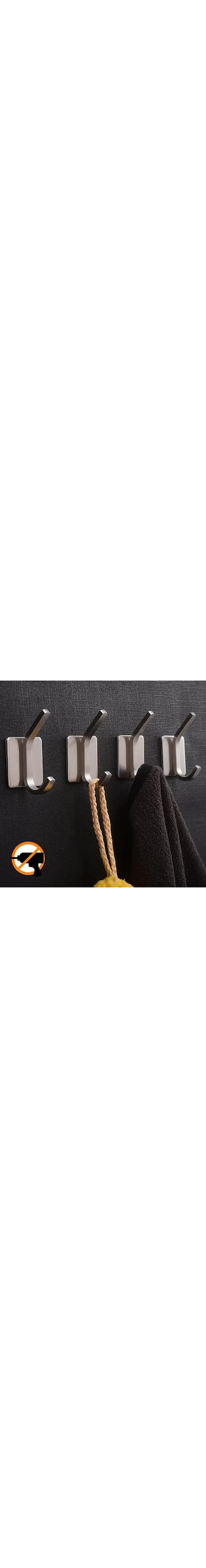 Adhesive hooks, heavy duty for Kitchen/Bathroom/Room-Self Adhesive Rustproof Hook- Bath towel holder-waterproof hook-strong adhesive wall hooks-Towel and accessories organizer- hook up tool (4 psc)